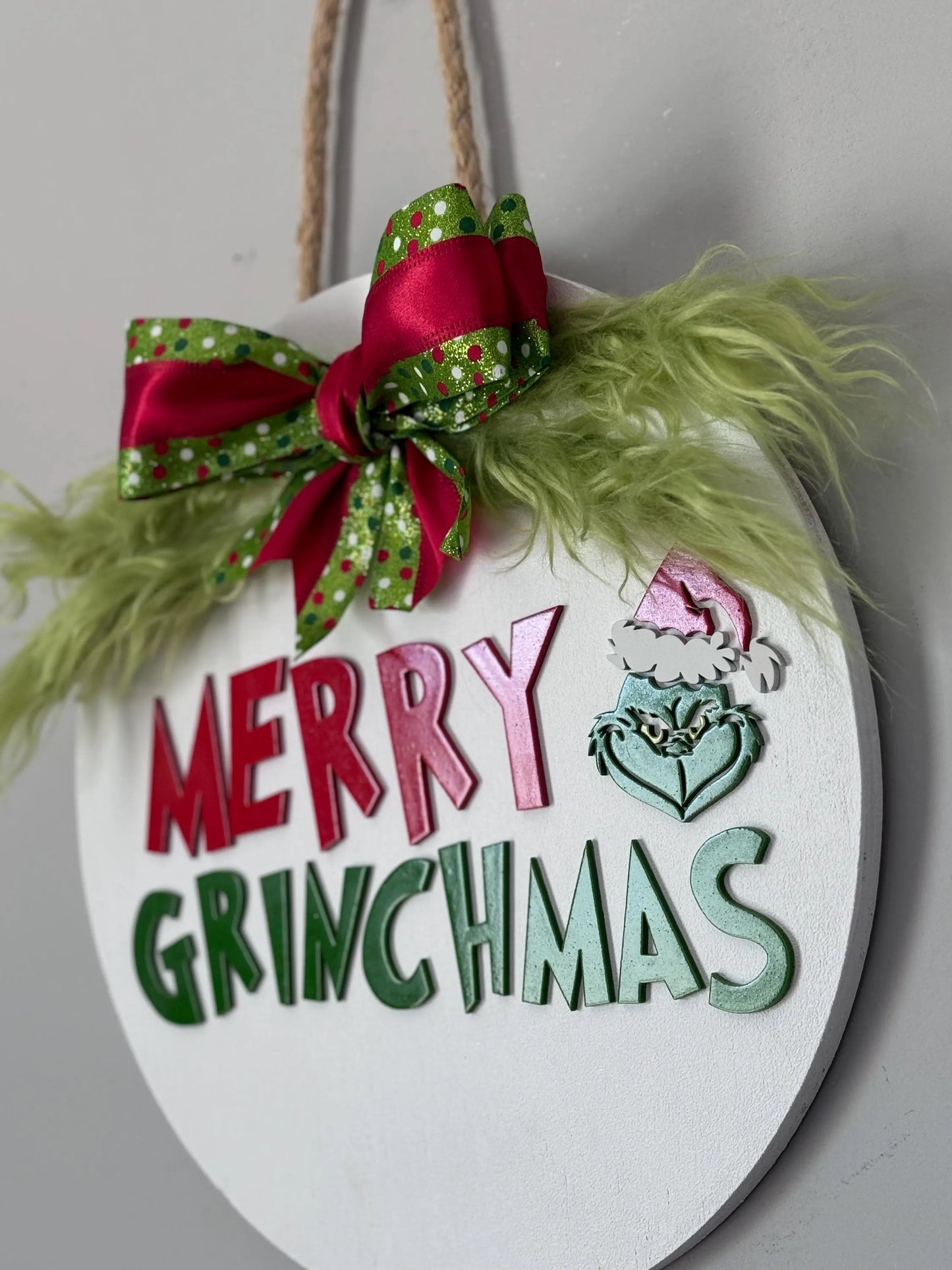 Merry Grinchmas Door Hanger