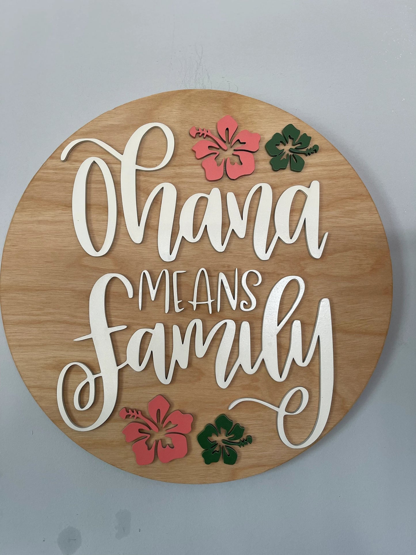 Ohana Family Circle sign