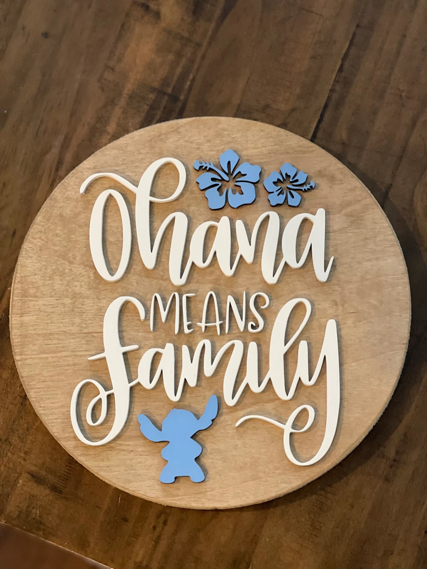 Ohana Family Circle sign