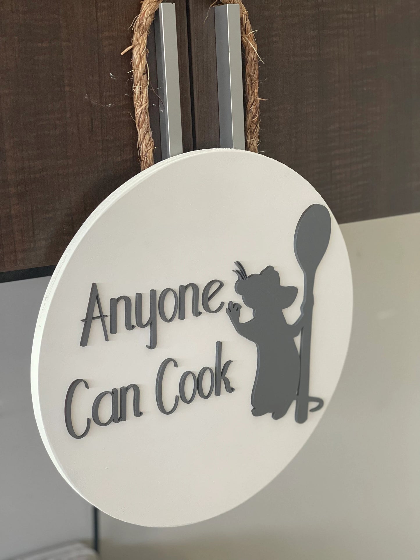 Anyone Can cook Kitchen sign