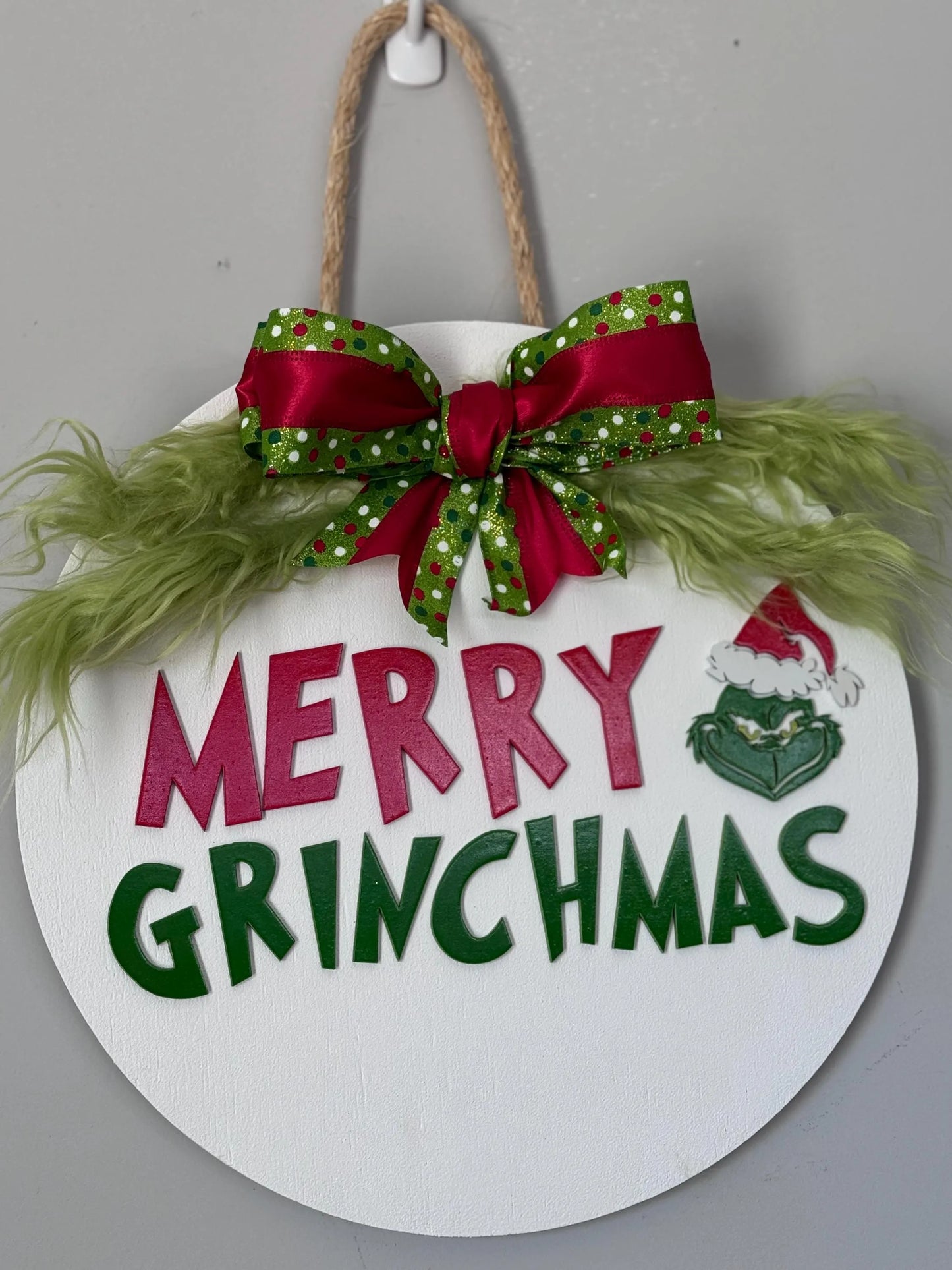 Merry Grinchmas Door Hanger