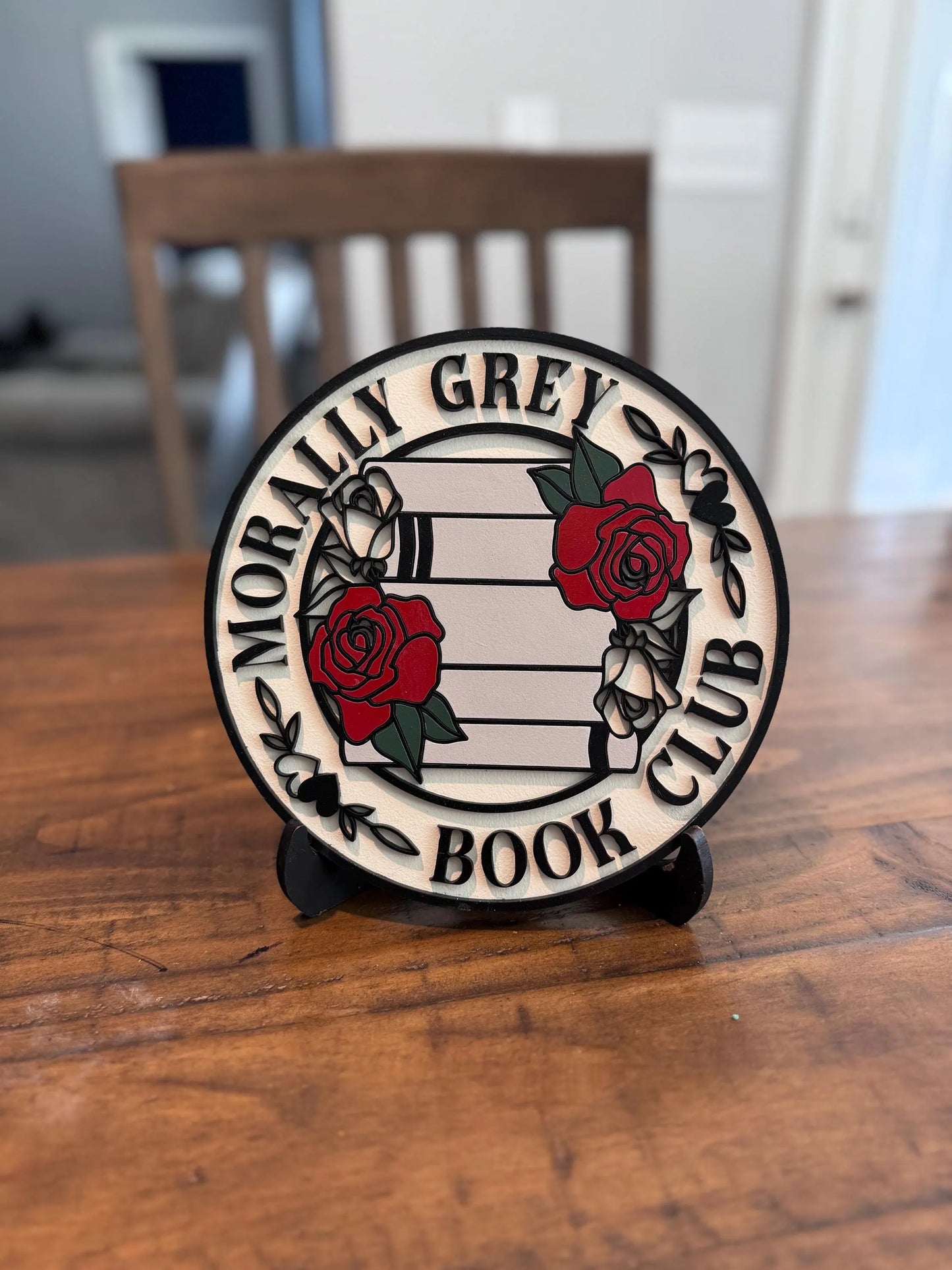 Morally Grey book club sign