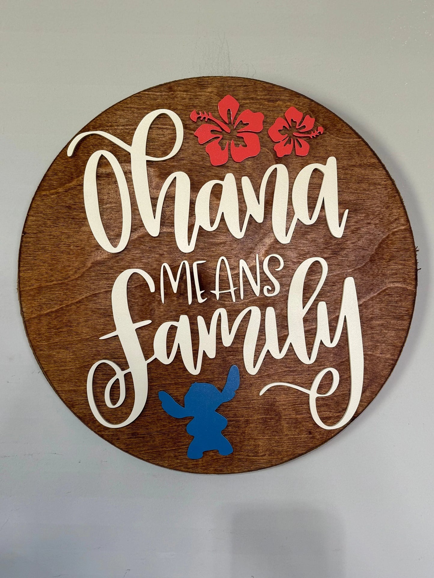 Ohana Family Circle sign