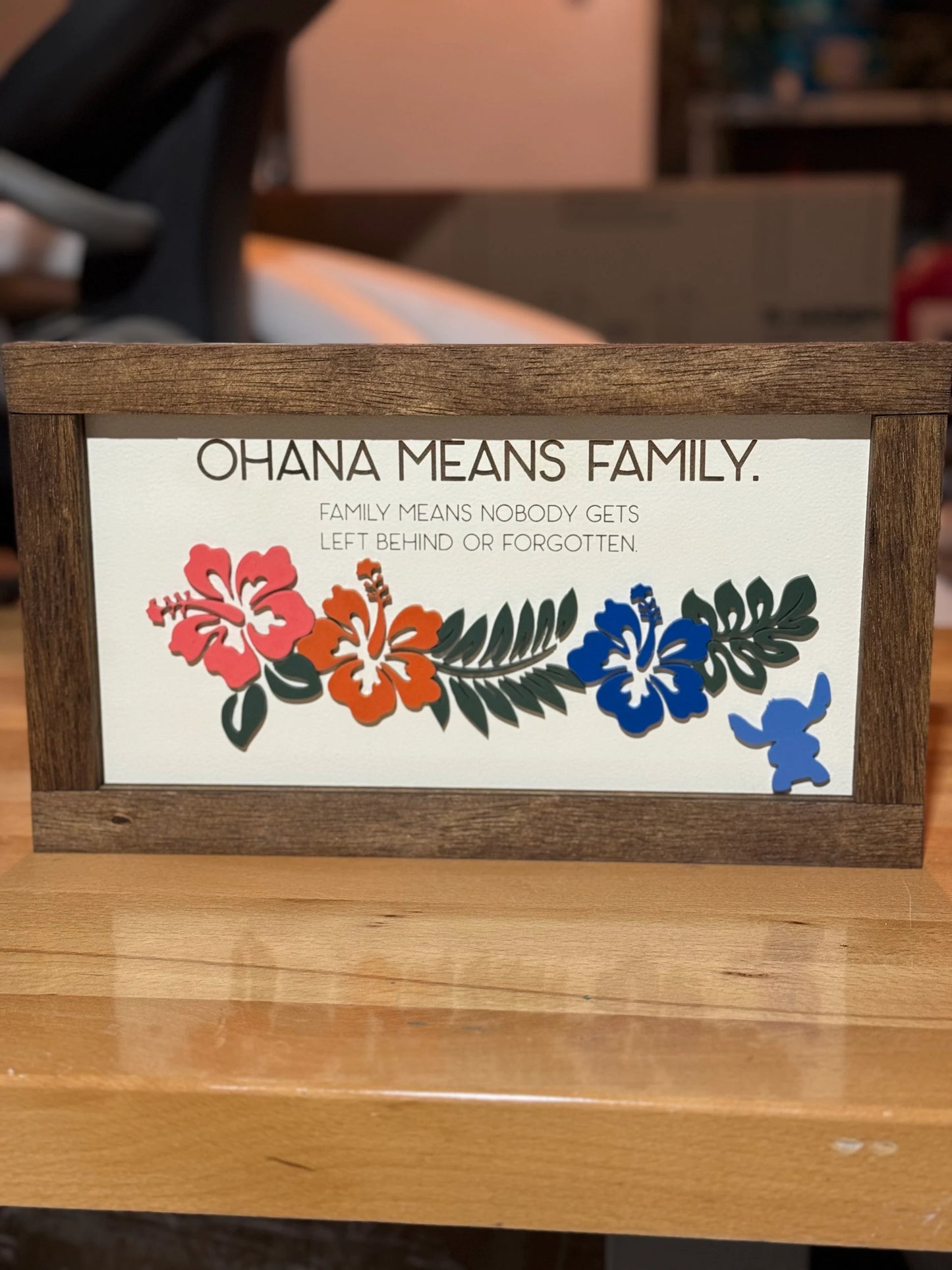 Ohana Family Plaque - Hawaiian decor