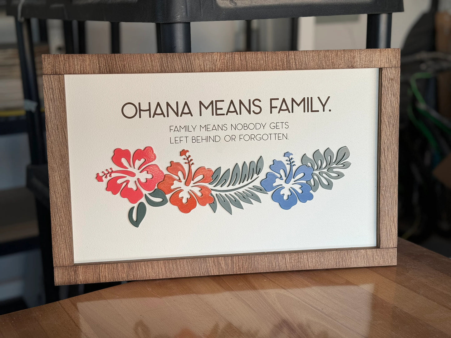 Ohana Family Plaque - Hawaiian decor